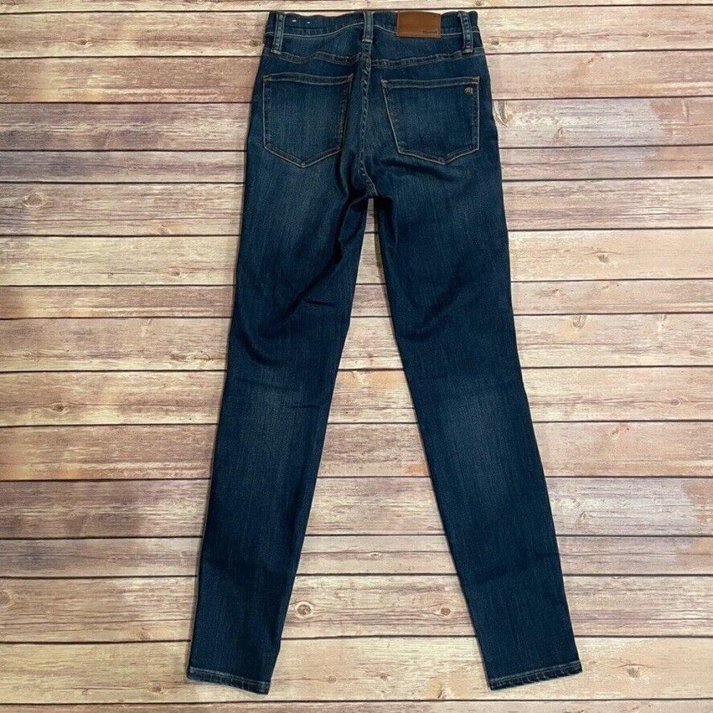 Madewell 10 Inch High Rise Skinny Jeans Danny Dark Wash - Picture 3 of 7